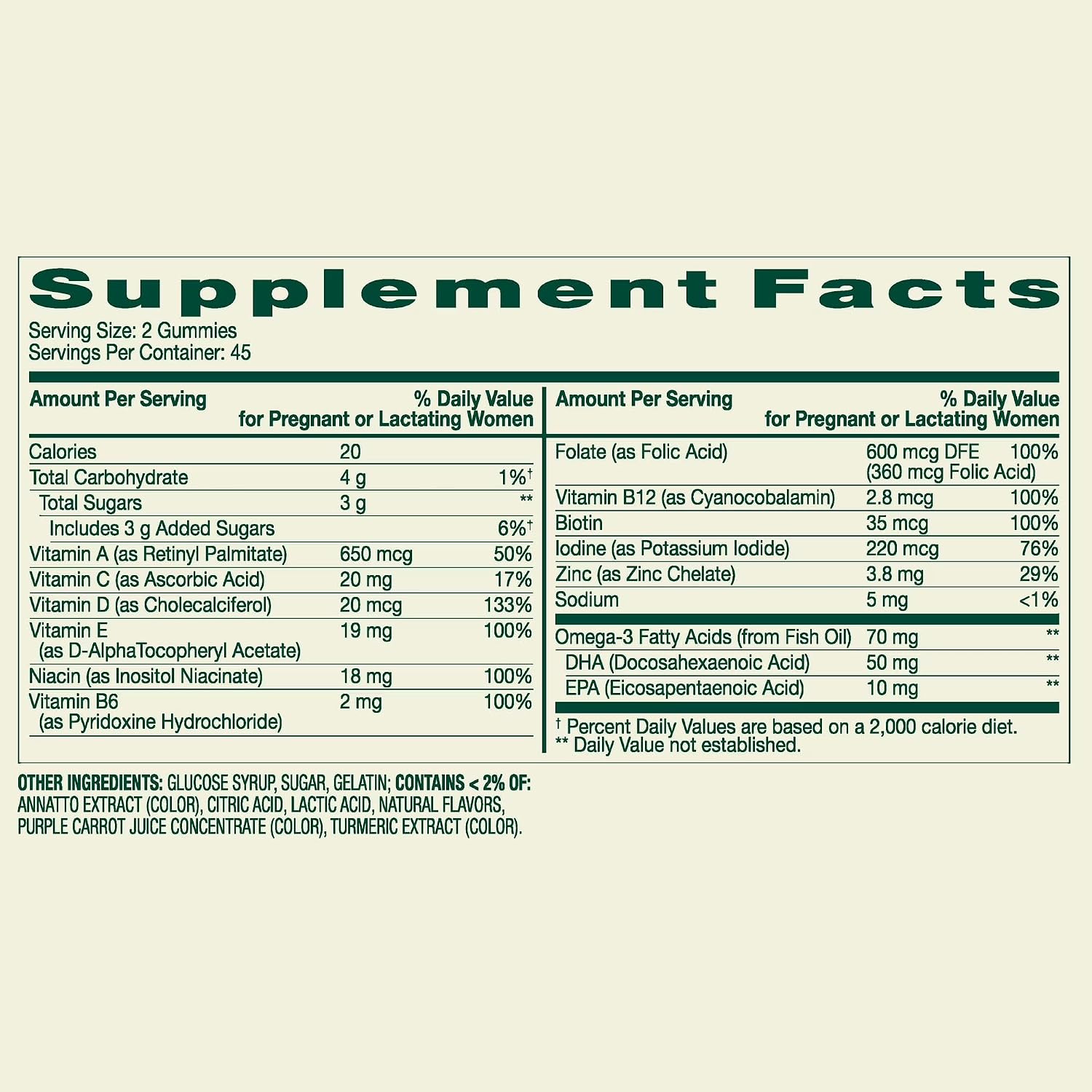 Prenatal Multivitamin Gummies, 90 Gummies with Exclusive Bundle: Vitamins & Minerals A to Z - Better Light&Spring Guide - görsel 2