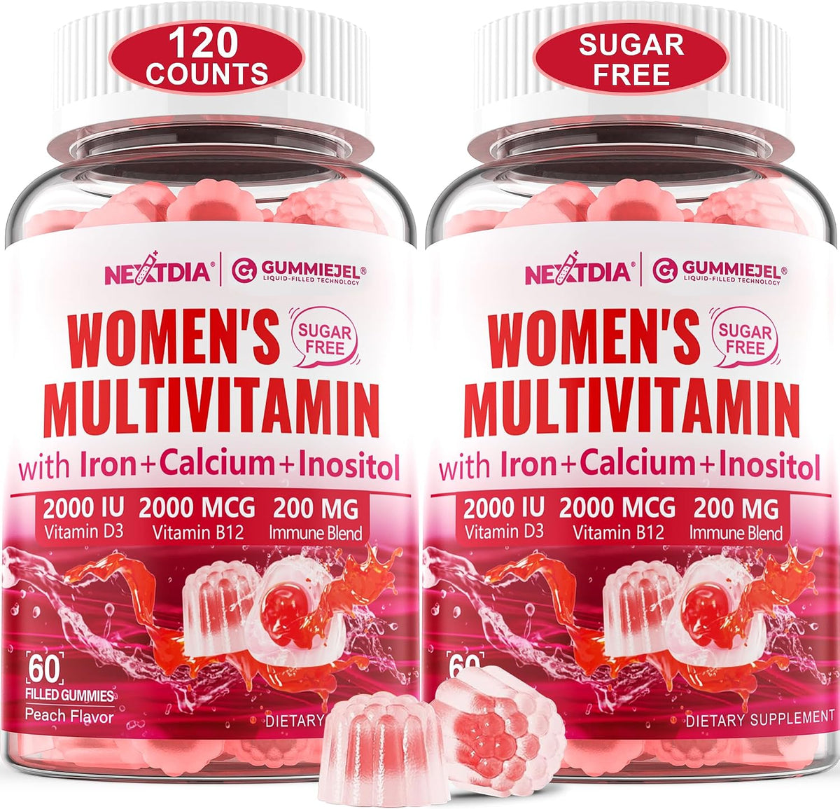 Nextdia Methylated Multivitamin Gummies for Women - Sugar Free, 60 Gummies - görsel 10