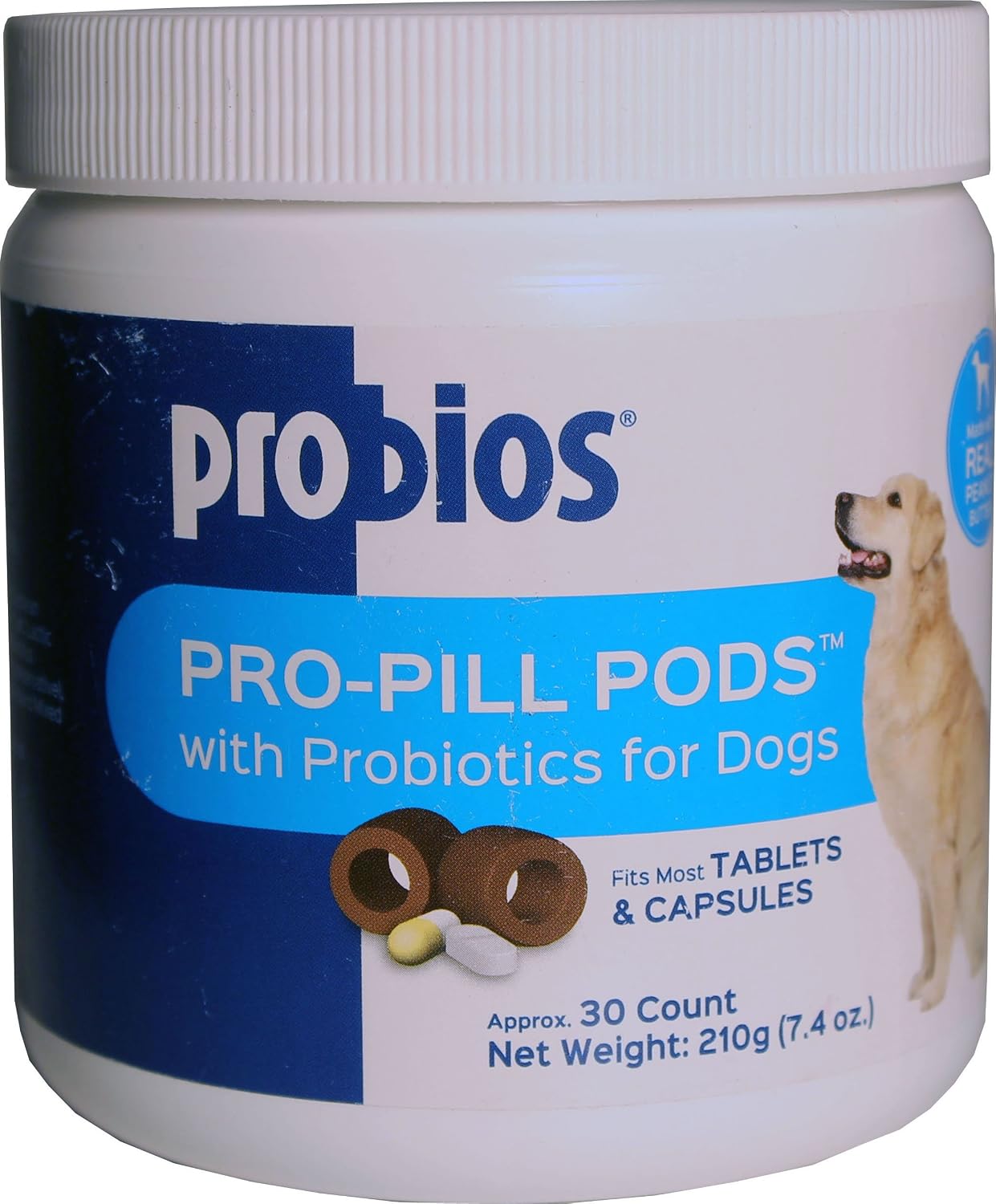 Probios Peanut Pro-Pill Pods for Dogs, Large - Pill Administering Treat - görsel 1