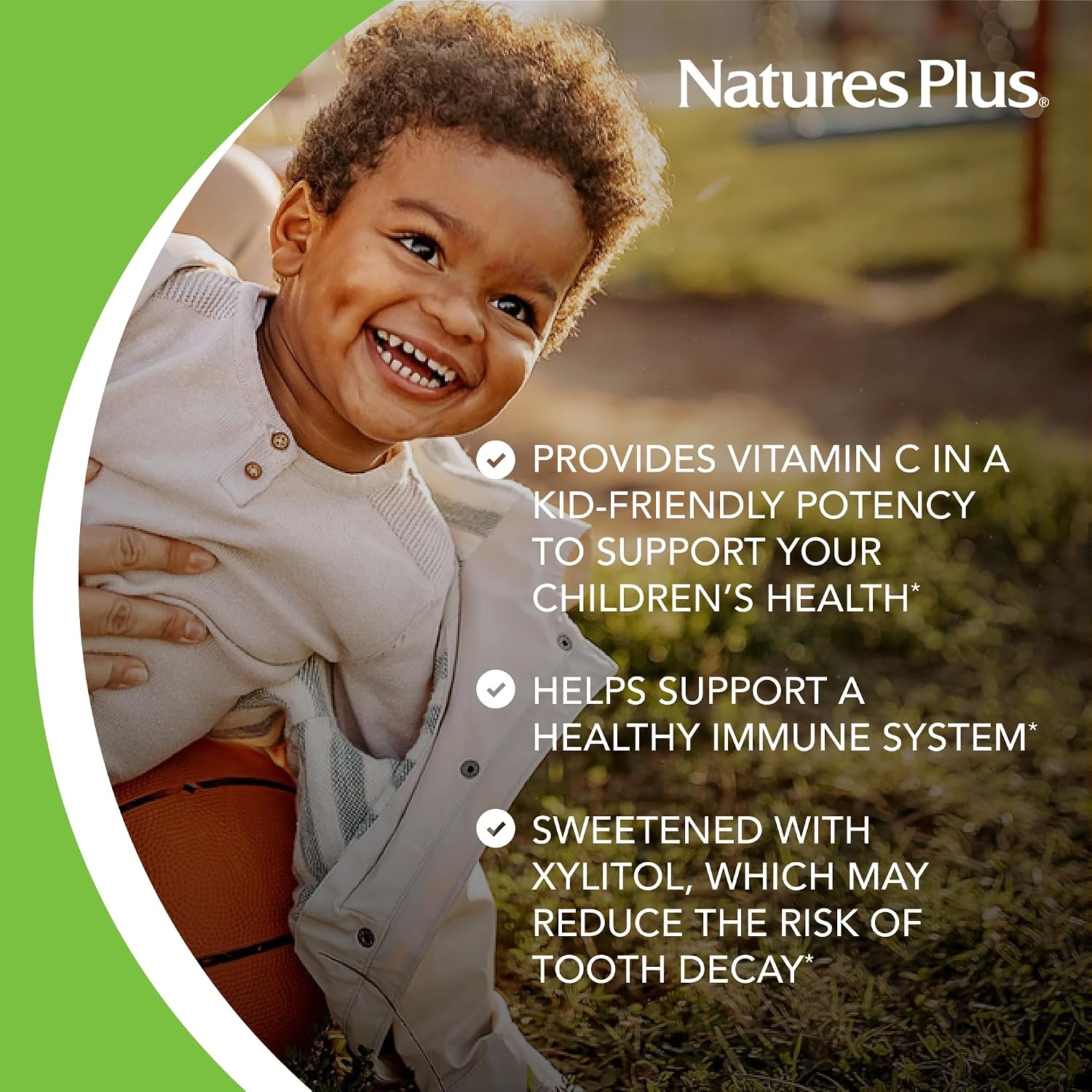 NaturesPlus Animal Parade Source of Life Gold Children's Multivitamin - Orange Flavour - 120 Chewable Tablets - görsel 4