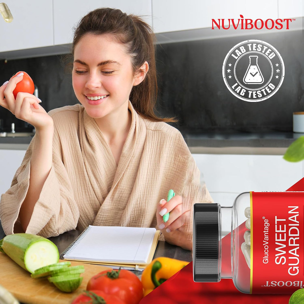 NUVIBOOST Super Dihydroberberine (GlucoVantage®) 200mg – Ceylon Cinnamon, ALA, Selenium, Gymnema, Benfotiamine - görsel 3