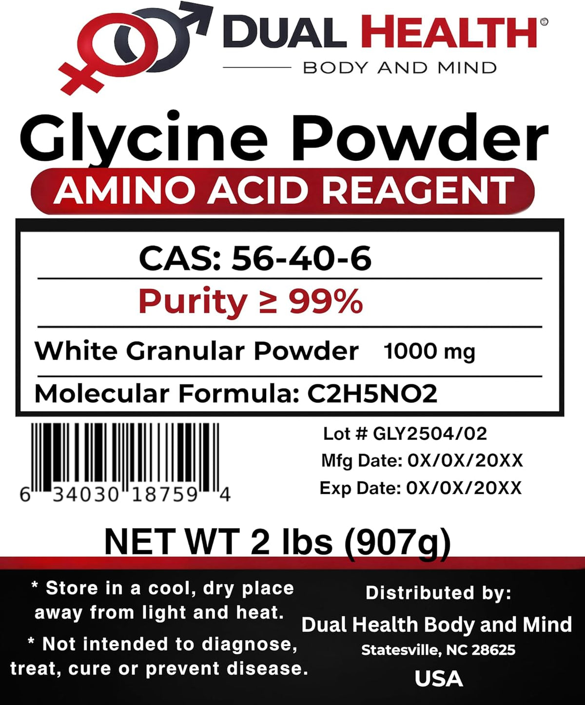 Glycine Powder (907 g) – Pure Free Form Glycine, Sleep Amino Acid Supplement - görsel 2