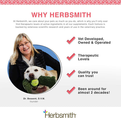 Herbsmith Senior Dog Wisdom - Brain Health Supplement for Senior Dogs - 75g
