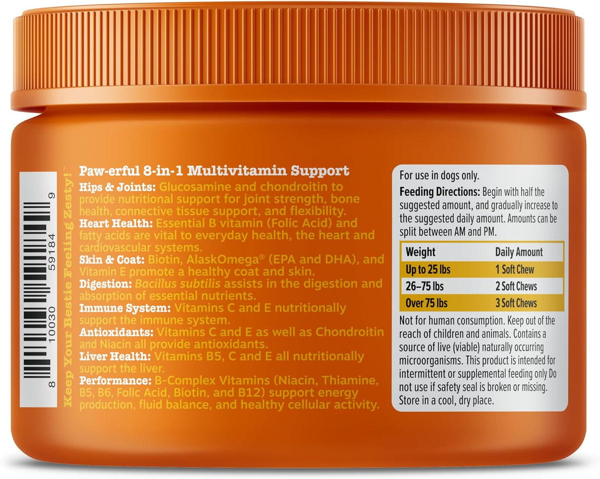 Zesty Paws Dog Multivitamin - Chewable Chicken Mini Bites (90ct) - görsel 8