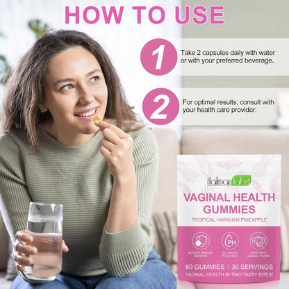 Premium Feminine Balance Gummies, Pineapple Gummies for Women