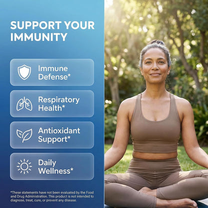 Clean Nutraceuticals Immune Defence Support Supplement 8 in 1 - 60 Capsules