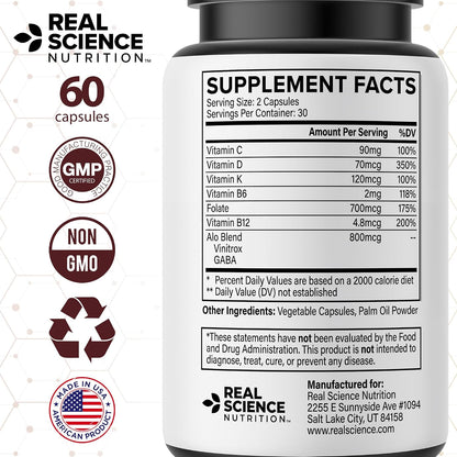 Real Science Alopecinol - Hair Supplement for Thinning Hair & Scalp Support
