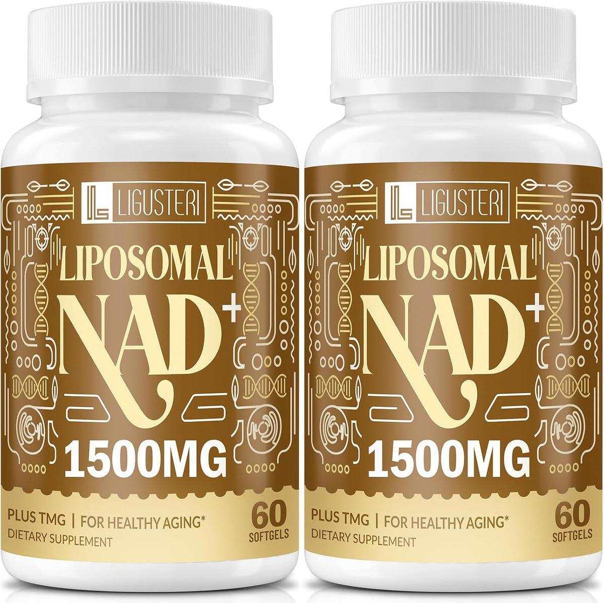 LIGUSTERI 1500 mg Liposomal NAD+ with TMG, 98%+ Absorption, 60 Softgels - görsel 8