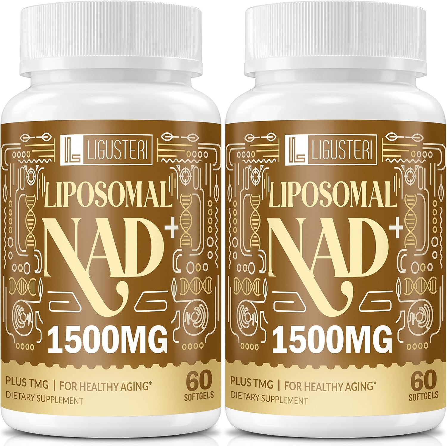 LIGUSTERI 1500 mg Liposomal NAD+ with TMG, 98%+ Absorption, 60 Softgels - görsel 8