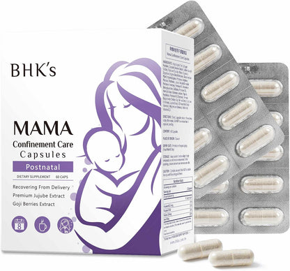 BHK's Postnatal Vitamins for Postpartum Recovery, 60 Capsules