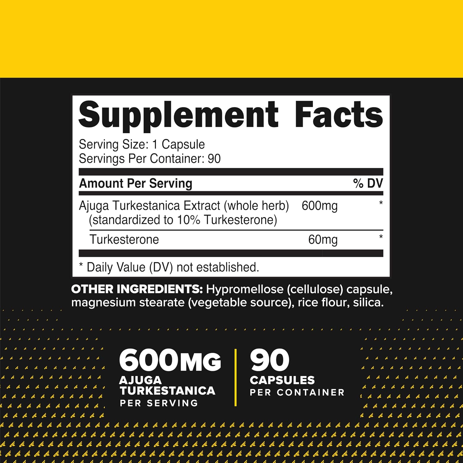 Primaforce Turkesterone 600mg, 90 Capsules - Non-GMO & Gluten-free Supplement - görsel 2