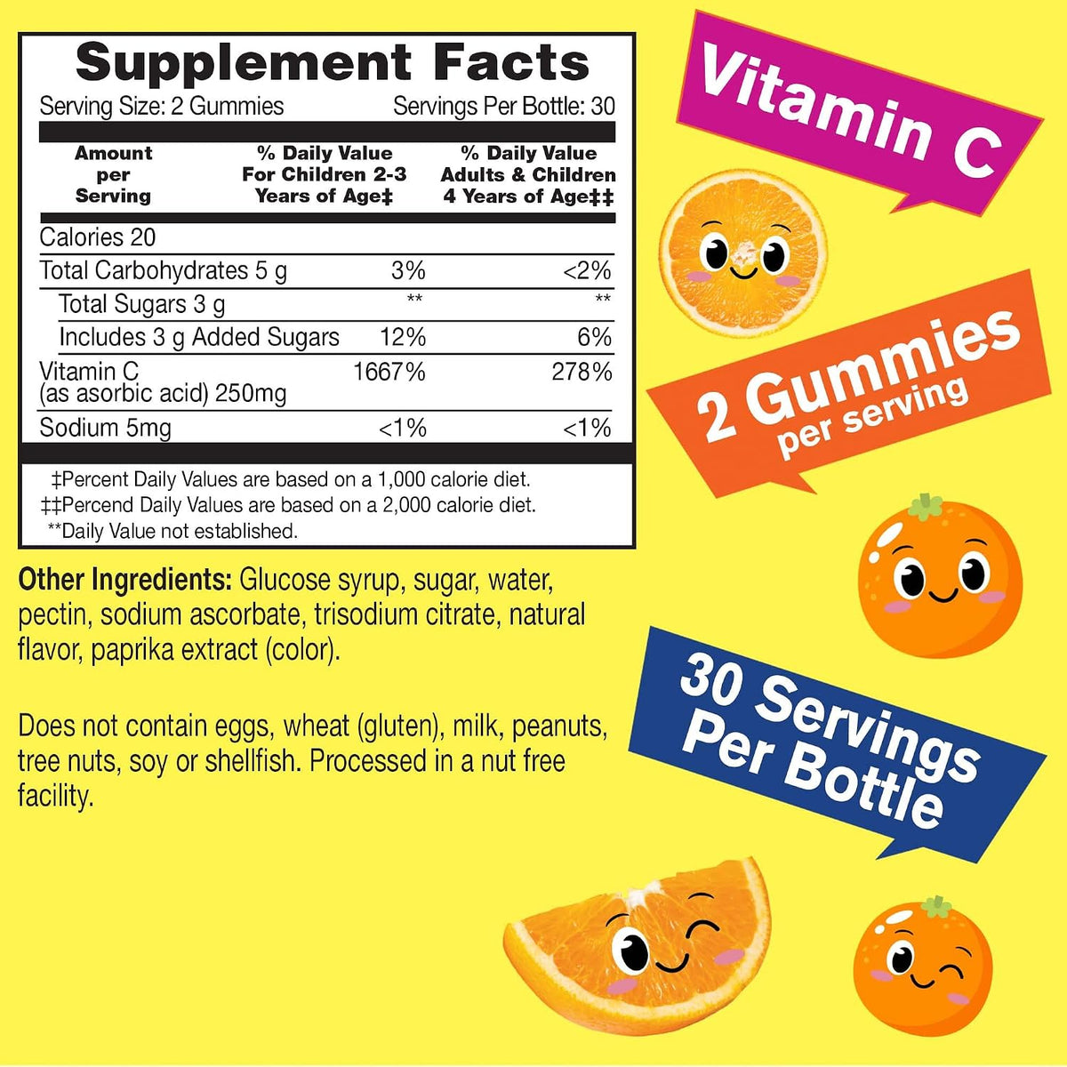 WellYeah Kids Vitamin C Gummies (250mg) 2 Pack - 60 Gummies - görsel 2