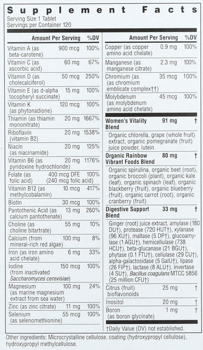 Rainbow Light Multivitamin Women's One, Powder, 120 Count
