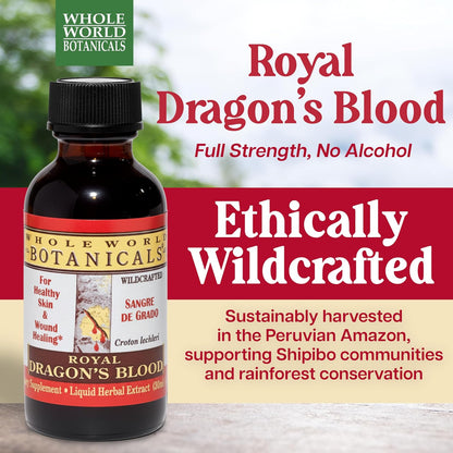 Whole World Botanicals Royal Dragon's Blood – Herbal Supplement – Liquid Extract, 1 oz (30 ml)