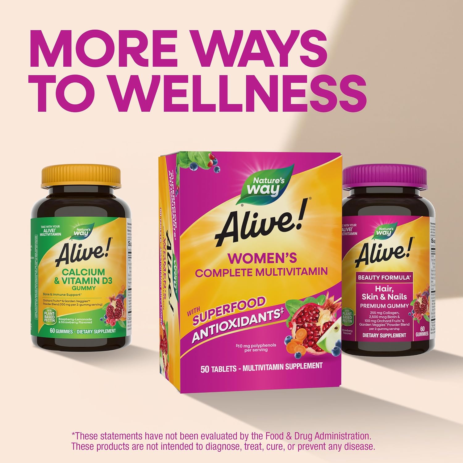 Nature's Way Alive! Complete Multivitamin for Women, 50 Tablets - görsel 8