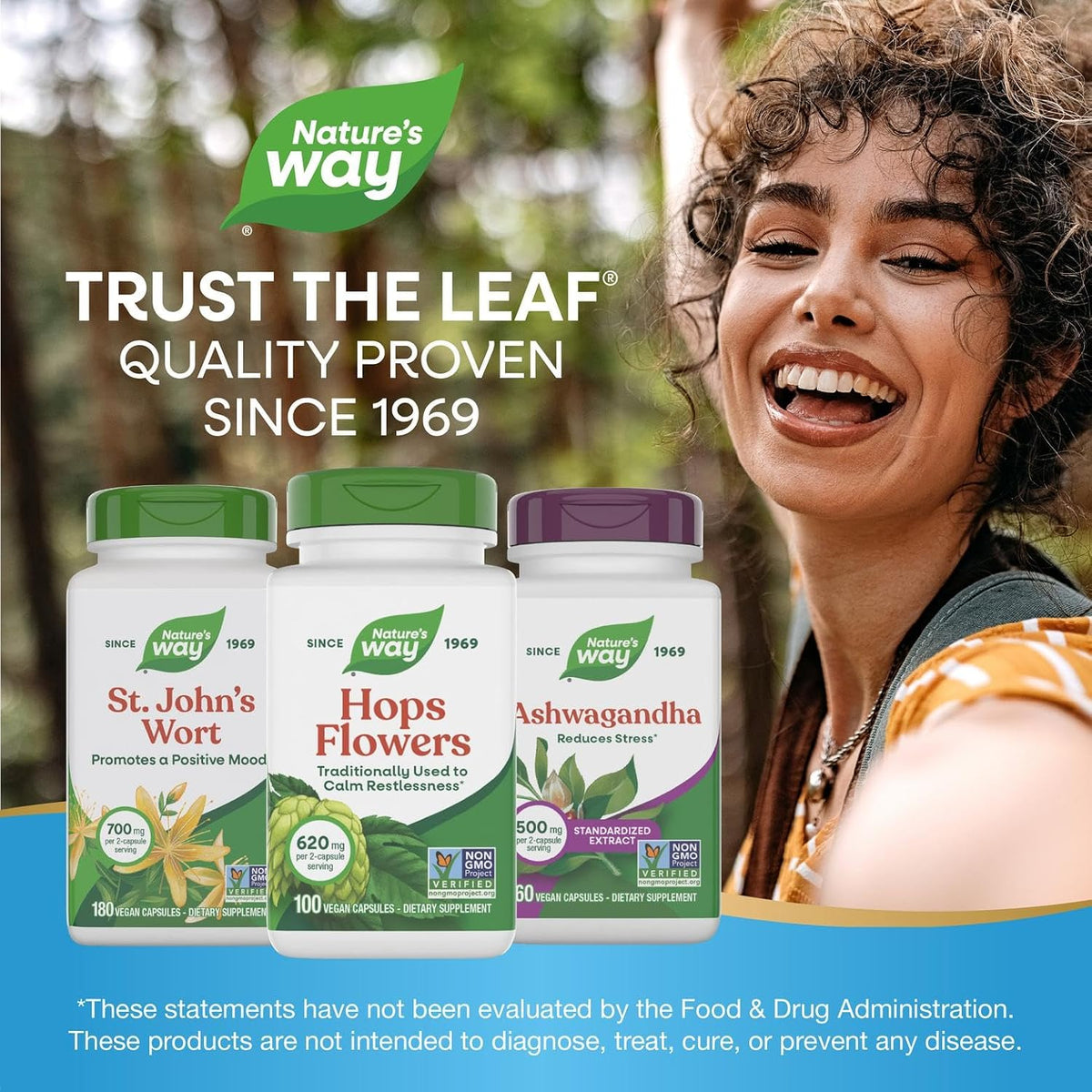 Nature’s Way Hops Flowers, Traditionally Used to Calm Restlessness*, 620 mg per 2-capsule Serving, Herbal Food Supplement, Vegan, Gluten-free & Dairy-free, 100 Capsules (Packaging May Vary) - görsel 7