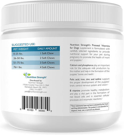 Nutrition Strength Prenatal Vitamins for Dogs - 90 Soft Chews
