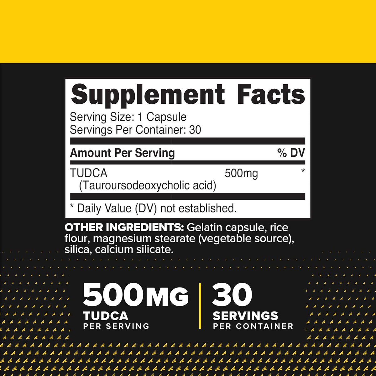 Primaforce TUDCA (Tauroursodeoxycholic Acid) - 500mg per Serving, 30 Capsules - görsel 2