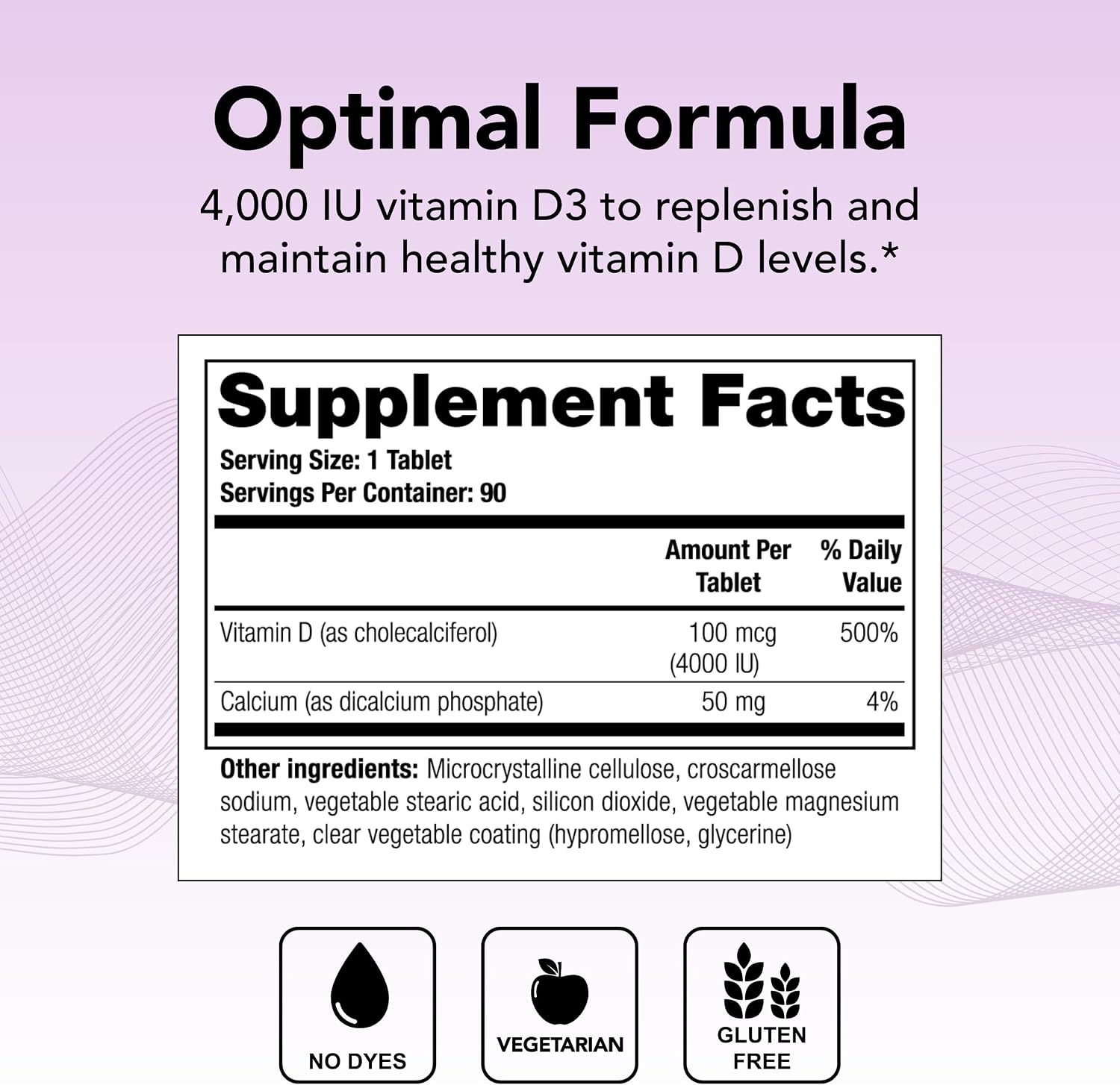 Theralogix Thera-D 4000 Vitamin D3 Supplement – 4,000 IU (100 mcg) – NSF Certified – 90 Tablets - görsel 2