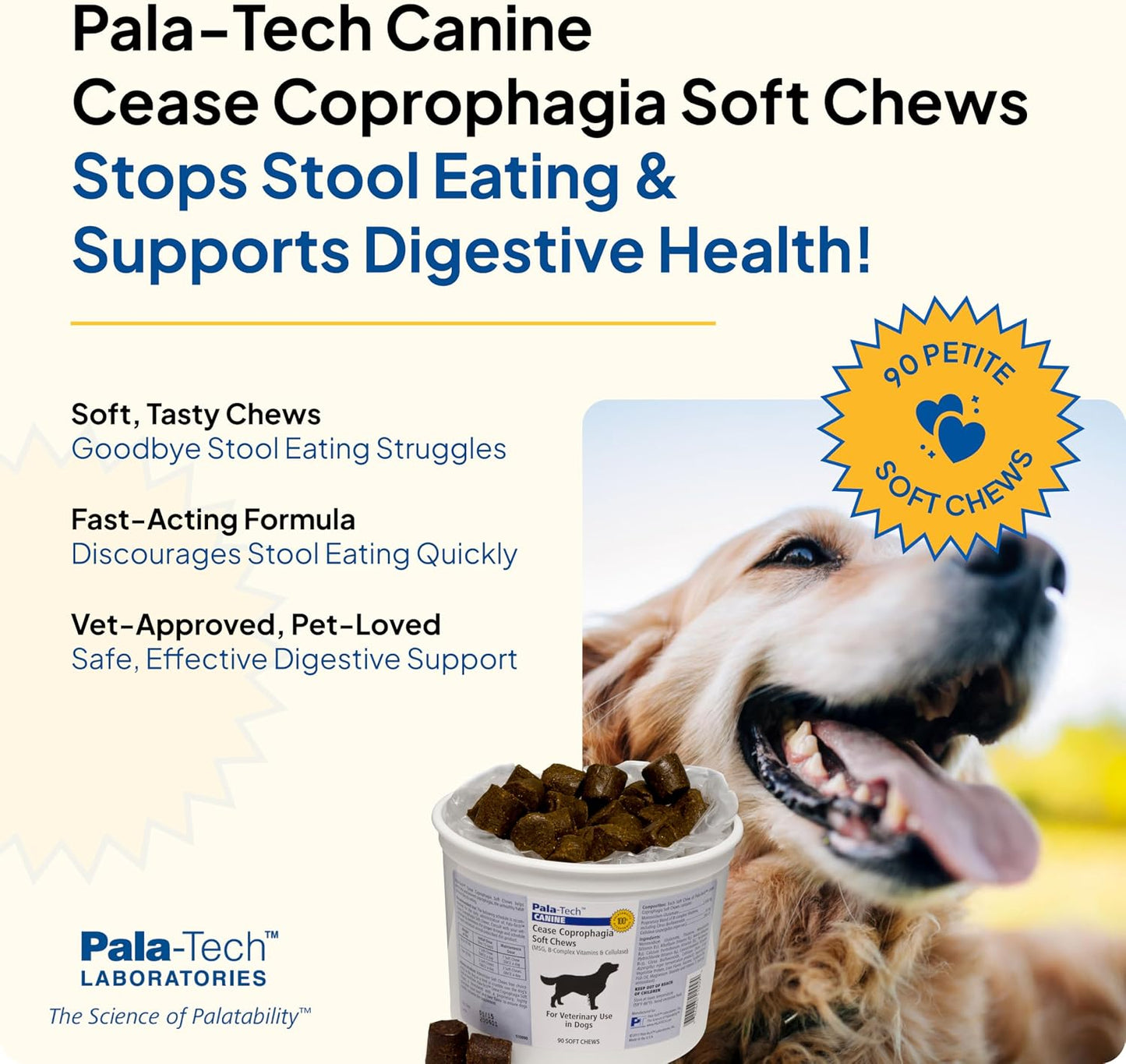 Pala-Tech Coprophagia Deterrent for Dogs – No Poo Chews, Beef Liver Flavour, 90 Soft Chews - görsel 2