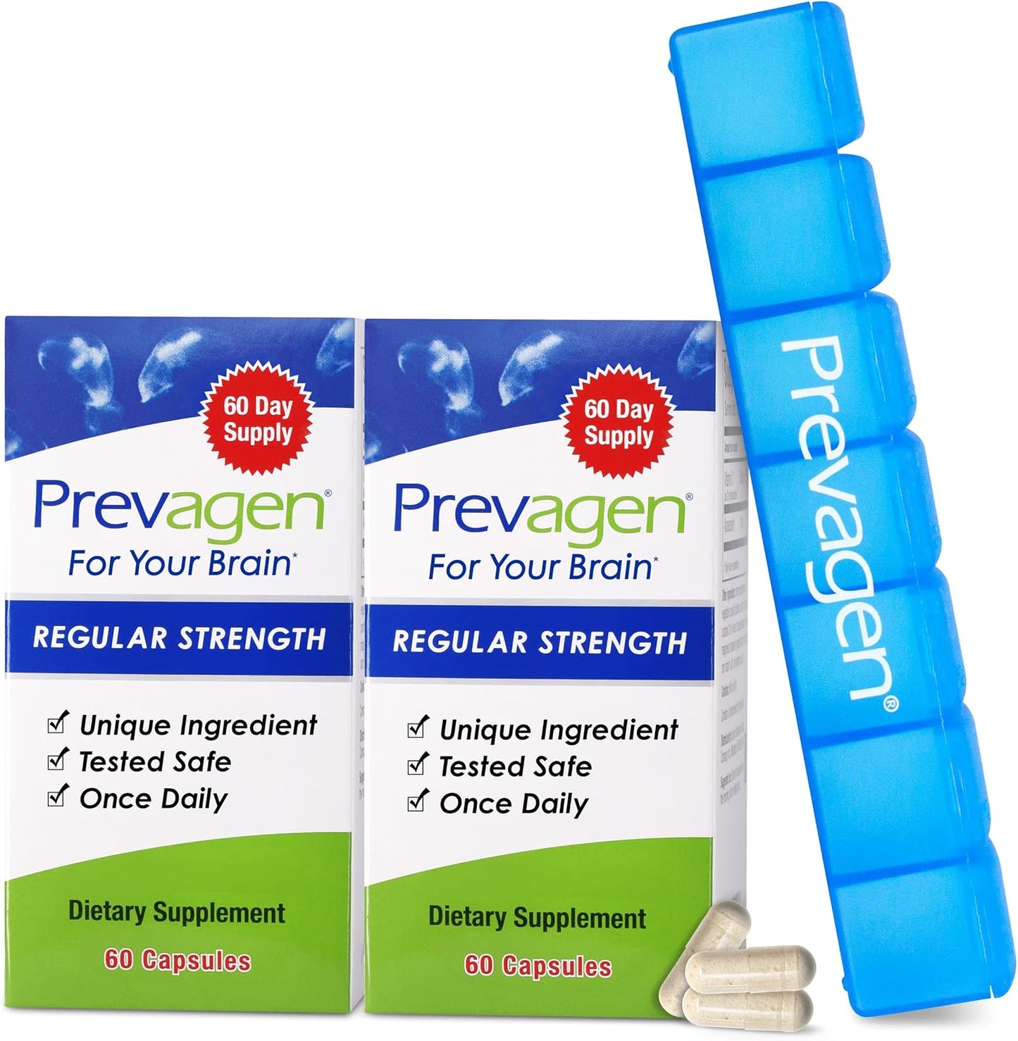 Prevagen Regular Strength – 120 Capsules (4 Month Supply) with Vitamin D3 - görsel 1