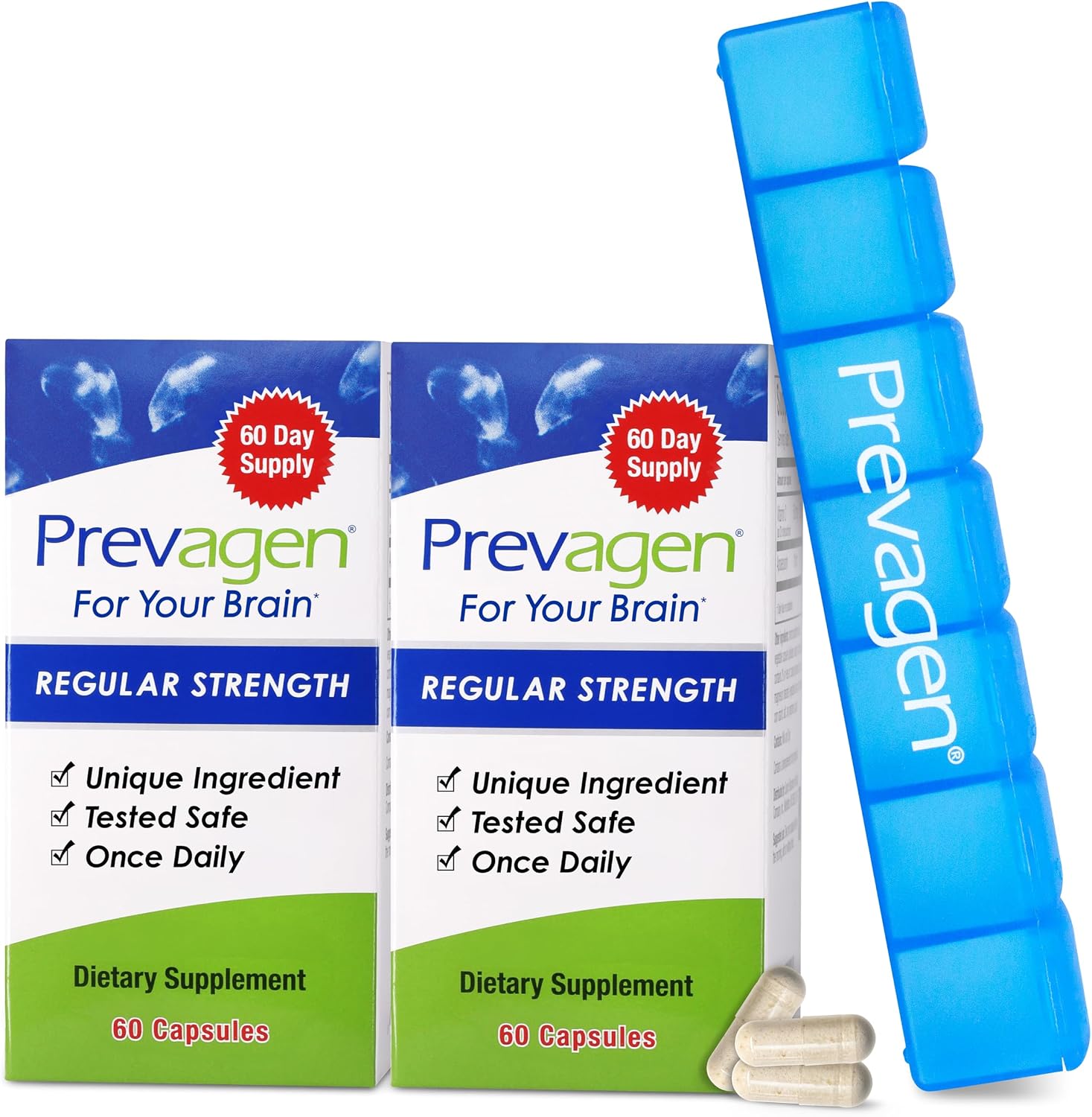Prevagen Regular Strength – 120 Capsules (4 Month Supply) with Vitamin D3 - görsel 1