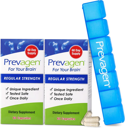 Prevagen Regular Strength – 120 Capsules (4 Month Supply) with Vitamin D3