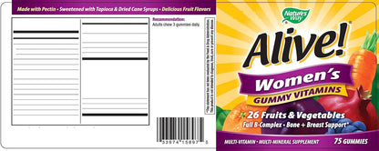Nature's Way Alive! Women's Vitamin Gummies, 75 CT