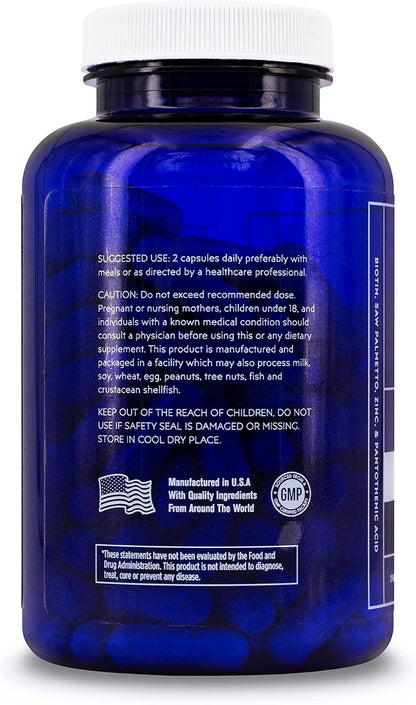Elon Matrix Man - 60 Day Supply - Hair Growth Vitamins for Men – Saw Palmetto & Biotin – Advanced Formula – Supports Normal Hair Maintenance – (120 Capsules)