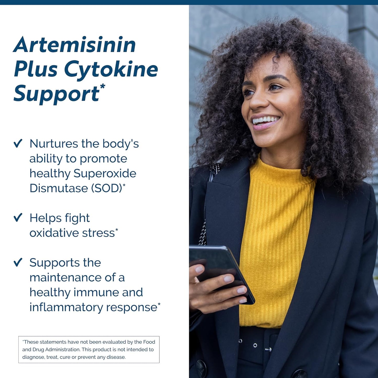 Artemisinin SOD - Immune Support Supplement with Artemisinin, Green Tea Extract, Quercetin & Turmeric Curcumin (120 Capsules) - görsel 2