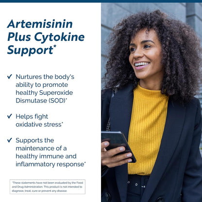 Artemisinin SOD - Immune Support Supplement with Artemisinin, Green Tea Extract, Quercetin & Turmeric Curcumin (120 Capsules)