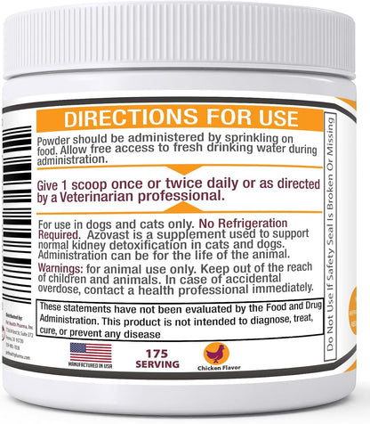 Azovast Powder Kidney Restore & Kidney Support for Dogs & Cats (113 g)