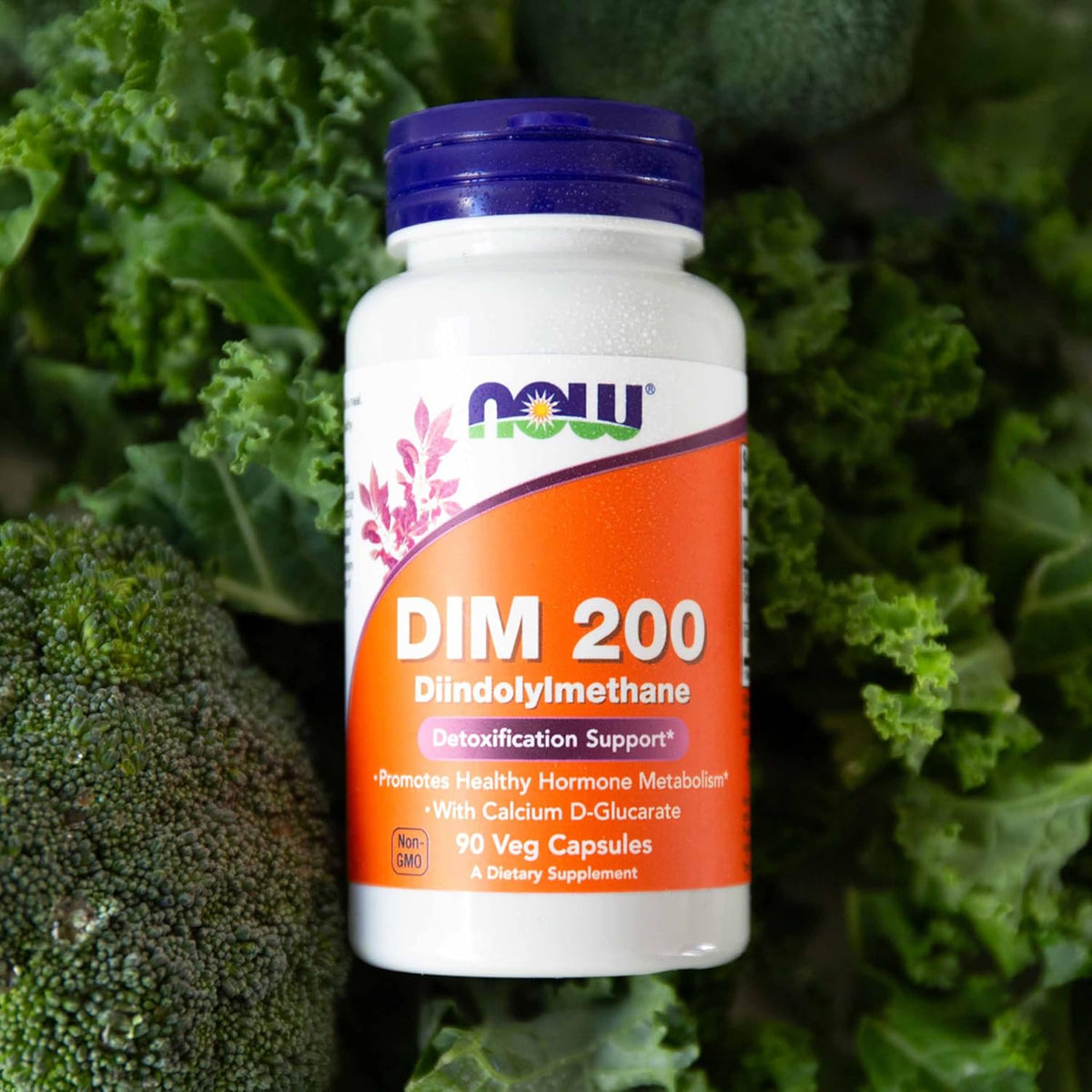 NOW Foods DIM 200 (Diindolylmethane) with Calcium D-Glucarate, 90 Vegan Capsules - görsel 7