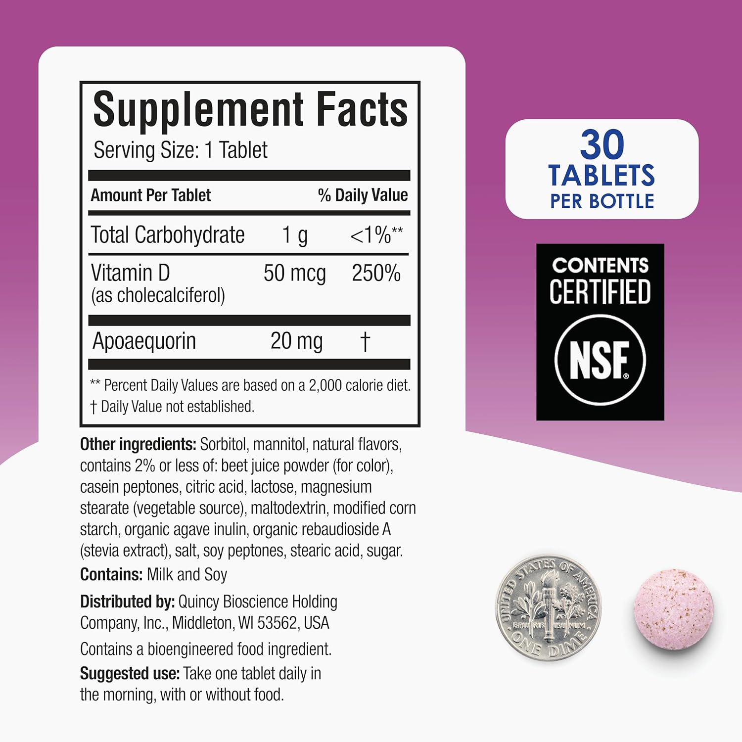 Prevagen Extra Strength Mixed Berry Chewables - 60 Chewable Tablets (2 Month Supply) | Brain Formulation | 20mg Apoaequorin with Vitamin D3 - görsel 6