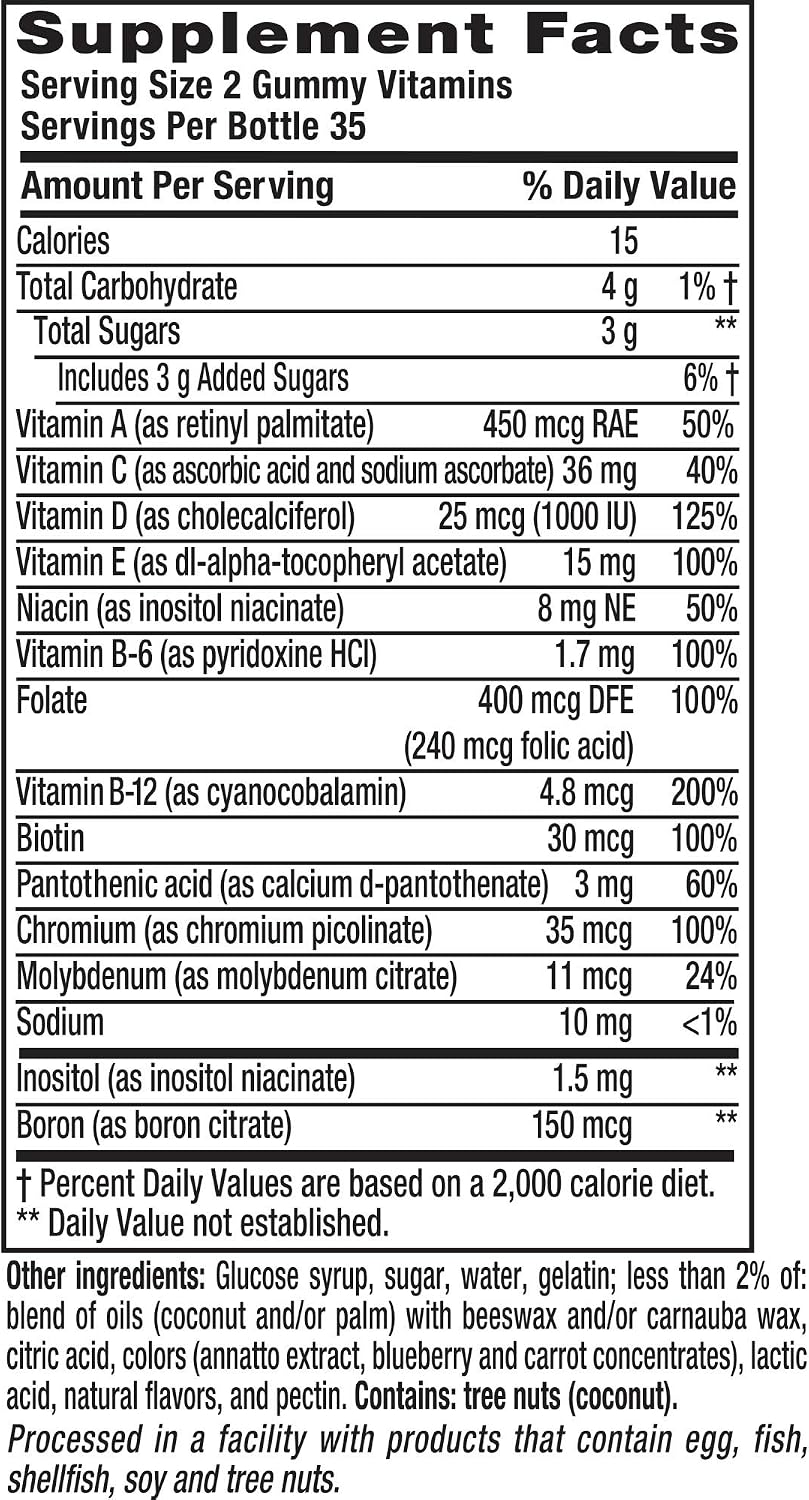 Vitafusion MultiVites Gummy Vitamins - 70 Gummies (Pack of 3) - görsel 6