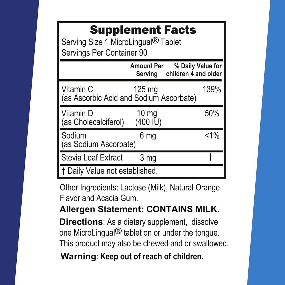 Superior Source Kid's Vitamin C & D3 Clean Melts – Immune Support, Low Sugar, Non-GM, 90 MicroLingual Melts - görsel 2