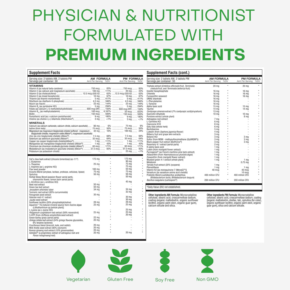 Healthycell AM/PM Healthspan System – Over 90 Nutrients for Cellular Nutrition - görsel 5