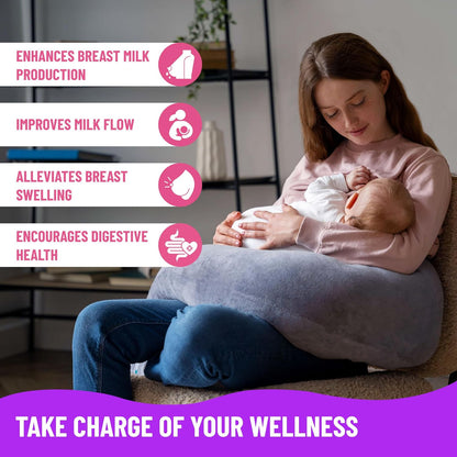 Mama's Select Organic Goat’s Rue Capsules for Breast Milk Production – Non-GM, Vegan, Gluten-Free Lactation Support