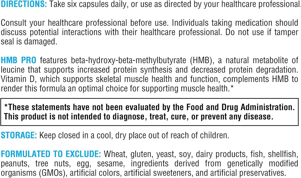 XYMOGEN HMB PRO - Muscle Recovery & Lean Muscle Support - Calcium Supplement with Vitamin D3 - Dairy-Free & Gluten-Free - 150 Capsules - görsel 4