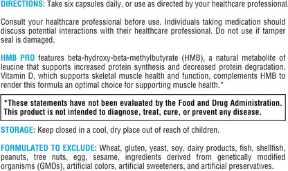 XYMOGEN HMB PRO - Muscle Recovery & Lean Muscle Support - Calcium Supplement with Vitamin D3 - Dairy-Free & Gluten-Free - 150 Capsules