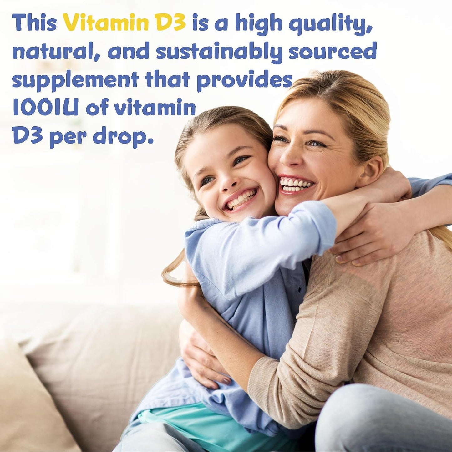 Premier Research Labs Vitamin D3 for Kids - Vitamin D Drops for Children, Kids Liquid Vitamin D, 400 IU Per Serving, Supports Healthy Brain Development - 0.43 fl oz - görsel 3