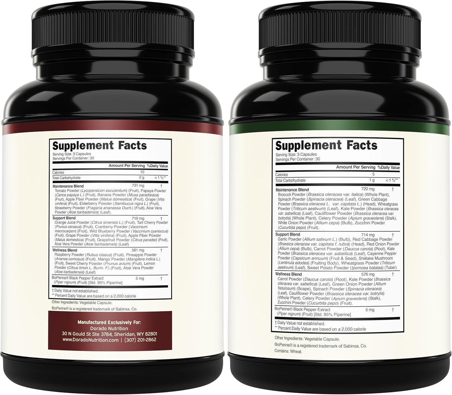 Fruit and Vegetable Supplement (180 Capsules) - Superfood Fruits and Vegetables for Adults - Non-GMO, Vegan, Made in the USA - görsel 2