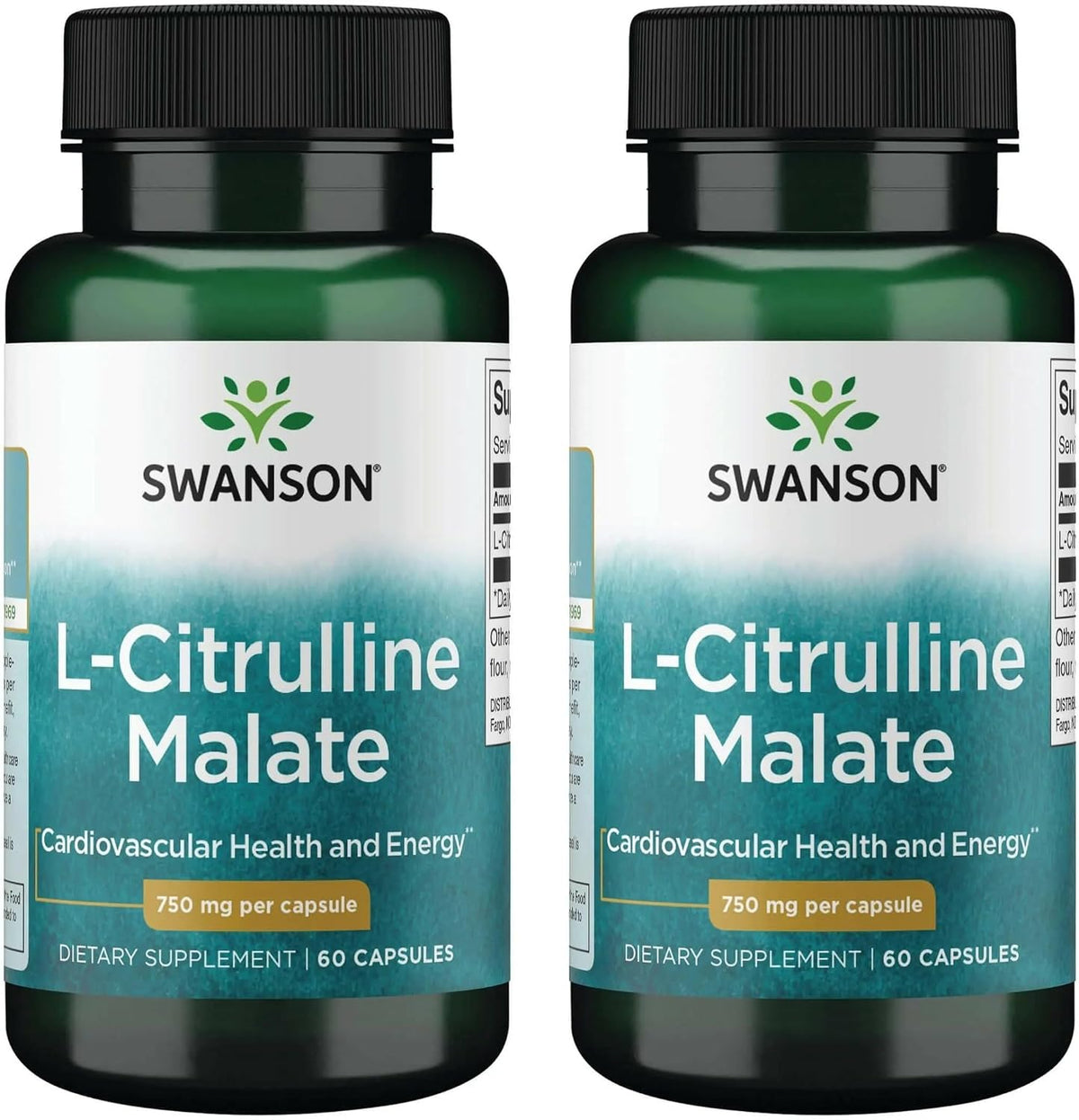 Swanson L-Citrulline Malate, 60 Capsules, 750 mg - Amino Acid Supplement - görsel 8