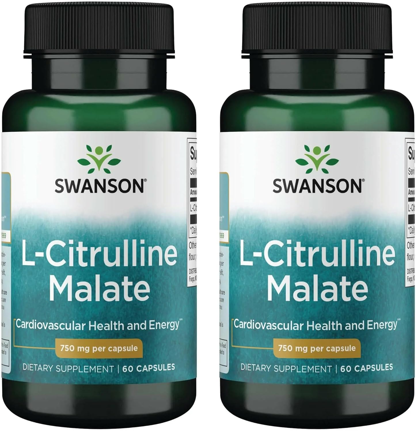Swanson L-Citrulline Malate, 60 Capsules, 750 mg - Amino Acid Supplement - görsel 8