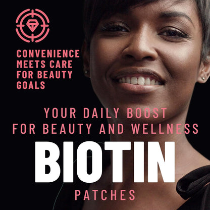 TOLEVITA Biotin Patches – 36 Patches | 7.5 mg Biotin with Essential Vitamins & Minerals for Hair, Skin & Nails