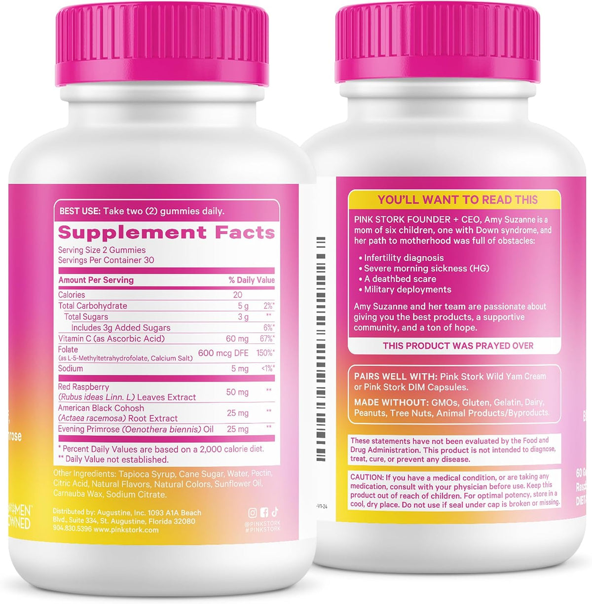 Pink Stork Hormone Balance Gummies – Women's PMS and Menopause Support (60 Vegan Gummies) - görsel 9