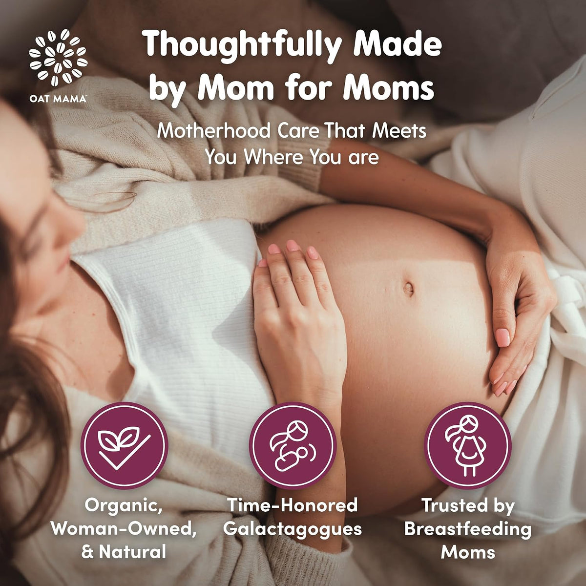 OAT MAMA Organic Lactation Supplement - Fenugreek-Free Herbal Blend with Milk Thistle, Shatavari & Moringa - görsel 6