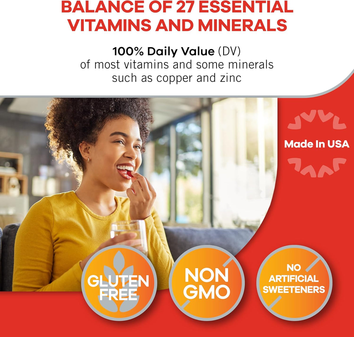 Geritol Multivitamin Supplement – 27 Essential Vitamins & Minerals with Iron, 40 Tablets (Pack of 2) - görsel 4