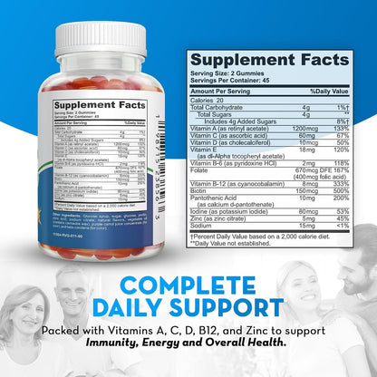 Adult Multivitamin Gummies, 90 Count