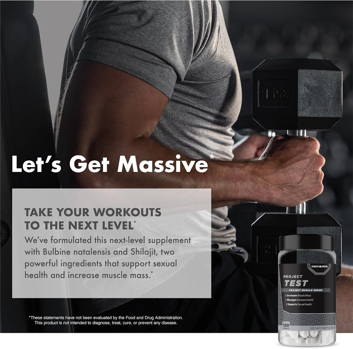 Anabolic Warfare Project Test - Testosterone Support Supplement with Botanicals - görsel 8